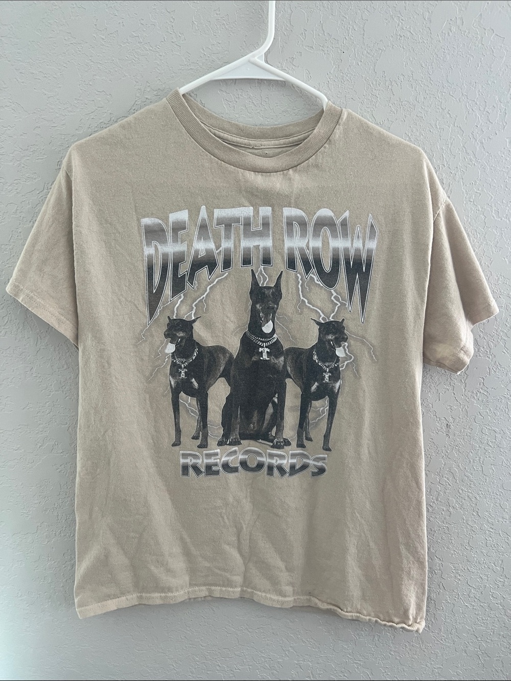 Death Row Records Graphic Tee - Beige